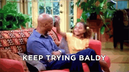 Keep Trying GIF - Keep Trying Baldy Bald GIFs