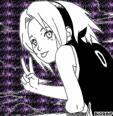 a black and white drawing of a girl giving a peace sign with her hands .