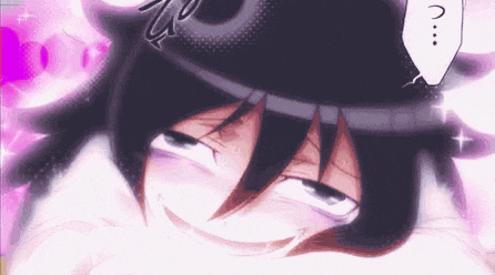 a close up of a person wearing a black hat and making a funny face .