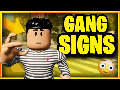 Gang Sign Roblox Lol GIF - Gang Sign Roblox Lol GIFs