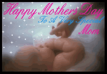 a happy mother 's day greeting card with a baby
