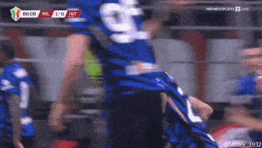 a soccer game between milan and inter is being shown on premier sports live