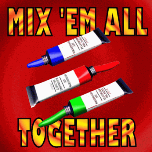 Mix Them All Together Oil Paint GIF - Mix Them All Together Oil Paint Mix Them Up GIFs