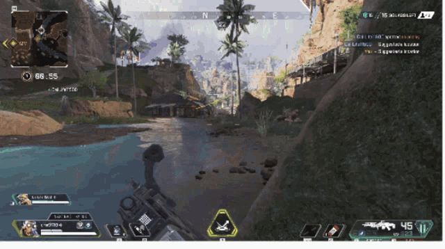 a screenshot of a video game with the number 45 on the bottom left