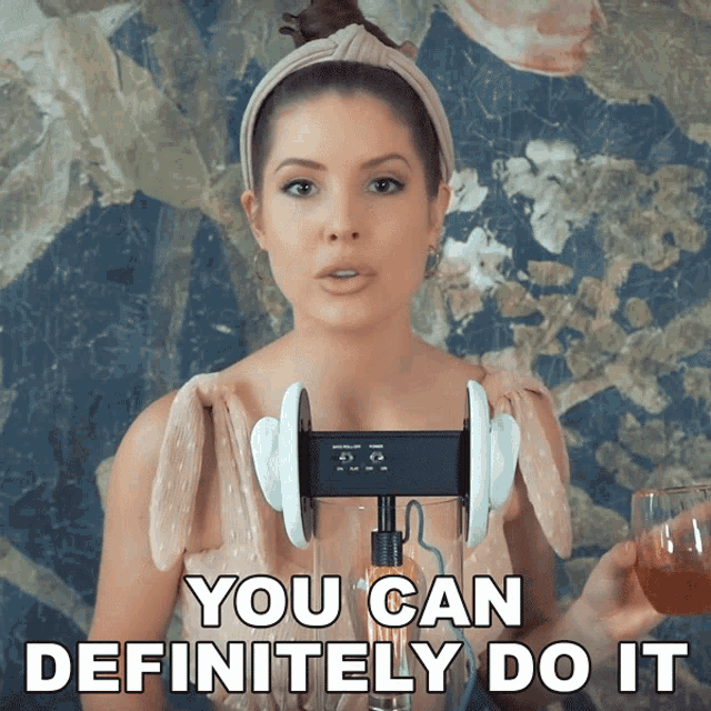 You Can Definitely Do It Amanda Cerny GIF - You Can Definitely Do It Amanda Cerny Asmr GIFs