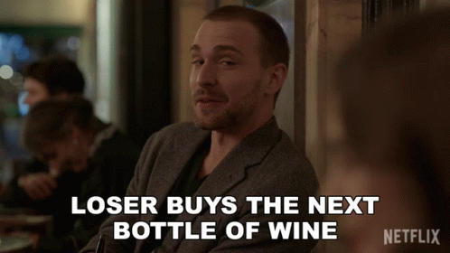 Loser Buys The Next Bottle Of Wine Emily In Paris GIF - Loser Buys The Next Bottle Of Wine Emily In Paris Challenge Accepted GIFs