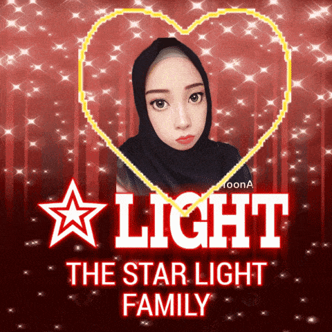 a poster for the star light family shows a girl in a hijab