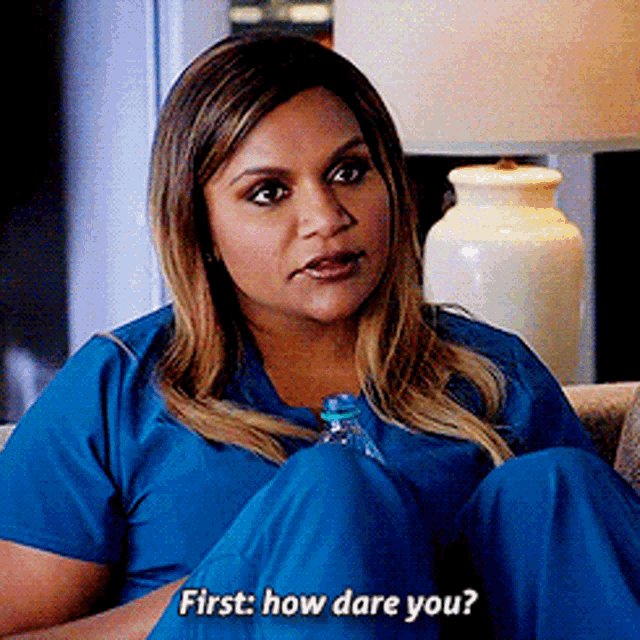The Mindy Project First How Dare You GIF - The Mindy Project First How Dare You Mindy Kaling GIFs