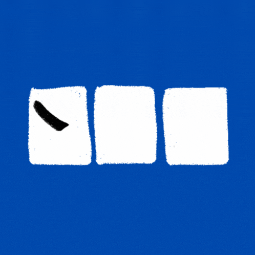 a blue background with the word yes in white letters