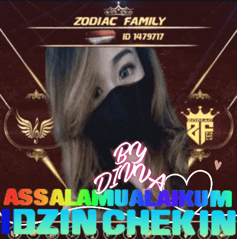 a picture of a woman wearing a mask with the words zodiac family id 147977
