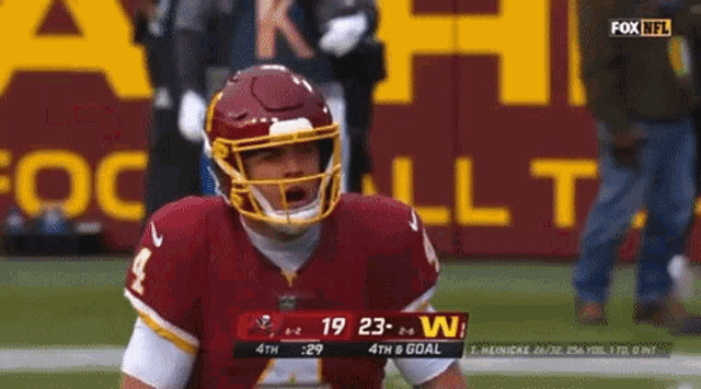 a fox nfl football game is being played