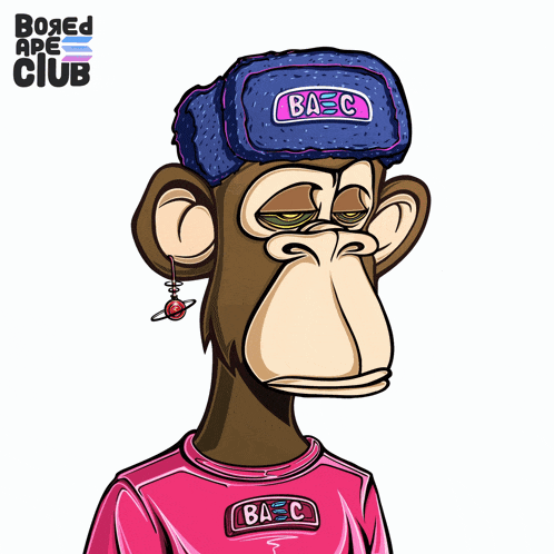 a cartoon of a monkey wearing a shirt that says bacc