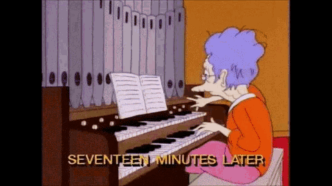 The Simpsons Organ GIF - The Simpsons Organ Organist GIFs