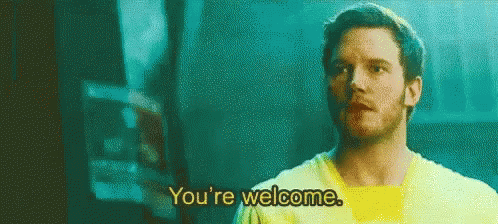 Star Lord Guardians Of The Galaxy GIF - Star Lord Guardians Of The Galaxy Youre Welcome GIFs