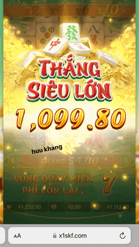 a screenshot of a game that says thang siêu lon on it