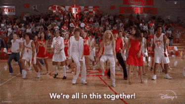 We'Re All In This Together Troy Bolton GIF - We'Re All In This Together Troy Bolton Gabriella Montez GIFs