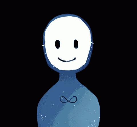 a drawing of a person with a black heart in the chest