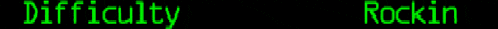 a row of green lines on a black background .