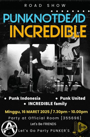 a poster for punknotdead incredible which is a road show