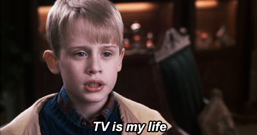 Tv Is My Life GIF - Home Alone Macaulay Culkin Kevin GIFs