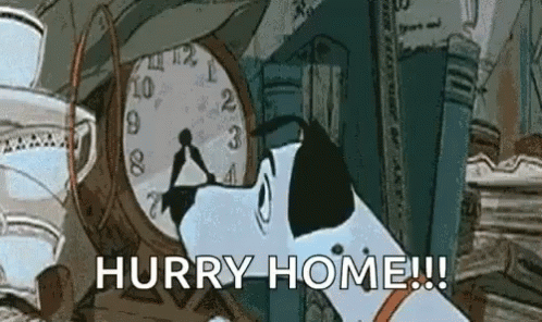 Hurry Home Pongo GIF - Hurry Home Pongo Yay GIFs