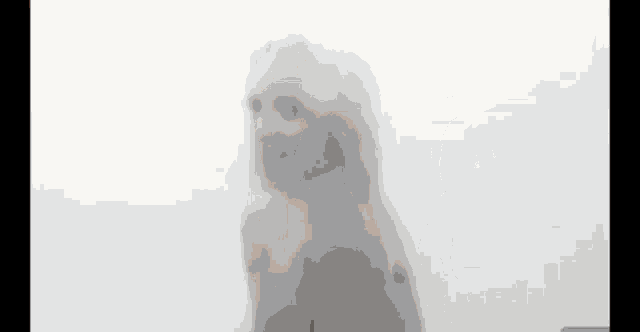 a black and white photo of a naked woman behind a white cloth .