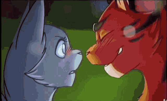 Warrior Cats Smile GIF - Warrior Cats Smile Hold Paws GIFs