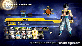 a screenshot of a video game where you can select a character