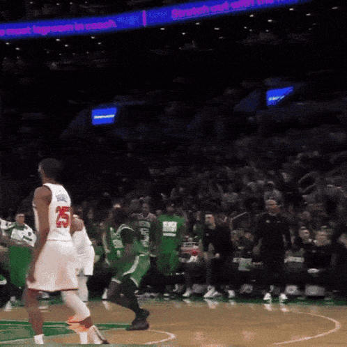 a basketball player with the number 25 on his back