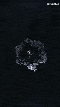 a splash of water on a black background with capcut written on the bottom