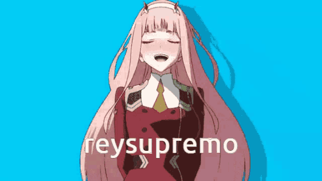 a picture of a girl with long hair and the words reysupreme on the bottom right