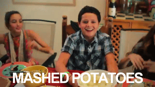 I'M Thankful For Them. GIF - Mashed Potatoes All The Fixins Happy Thanksgiving GIFs
