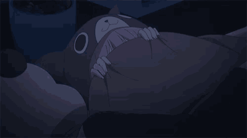 Anime Bed Time GIF - Anime Bed Time Covering With The Sheet GIFs
