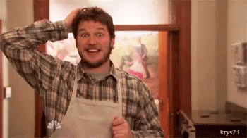 Andy GIF - Parksandrec Oops Upsidedownface GIFs
