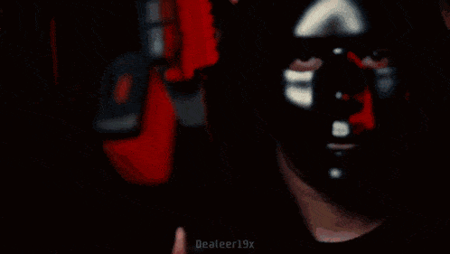 a person holding a red gun with dealer19x written on the bottom right