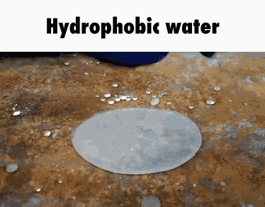 Water Hydrophobic Water GIF - Water Hydrophobic Water Science GIFs