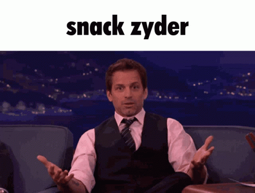 Zack Snyder Snack Zyder GIF - Zack Snyder Snack Zyder Justice League GIFs