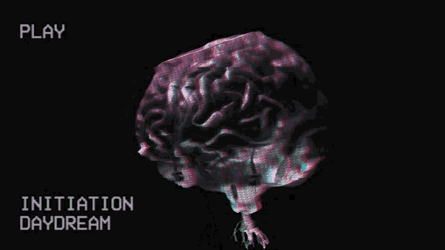 a video of a brain with the words initiation daydream written below it