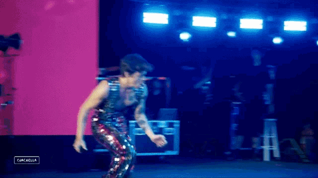 Funky Dance Harry Styles GIF - Funky Dance Harry Styles Coachella GIFs