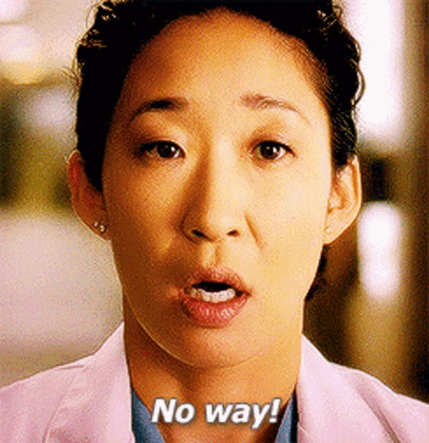 Greys Anatomy Cristina Yang GIF - Greys Anatomy Cristina Yang No Way GIFs