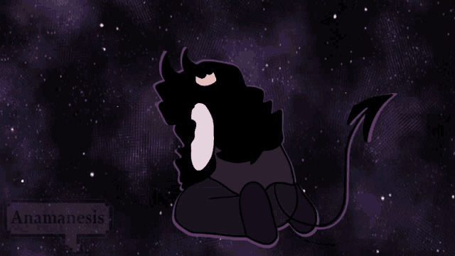 a drawing of a devil with the word anamnesis on the bottom right corner