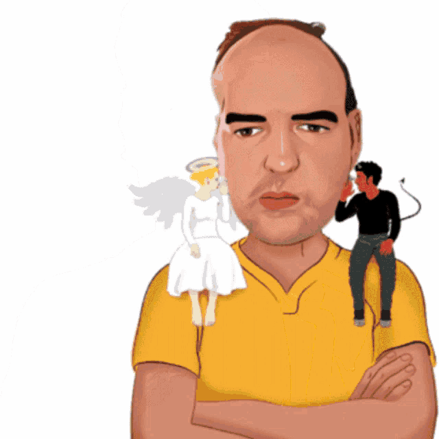 a cartoon of a bald man covering his eyes with his hand and a speech bubble that says cepalm