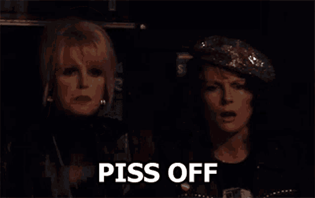 Piss Off Get Out GIF