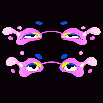 a drawing of a face with tears coming out of its eyes