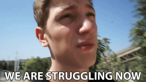 We Are Struggling Now Struggle GIF - We Are Struggling Now Struggle Challenges GIFs