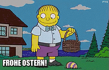 Ralph Wiggum: Frohe Ostern! GIF - Ralph Wiggum Simpsons Frohe Ostern GIFs