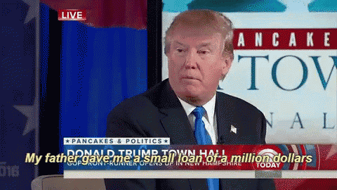 donald trump is on fox news talking about his father