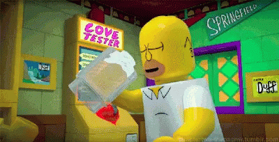 Lego Homer Simpson Spill GIF - Lego Homer Simpson Spill Oops GIFs