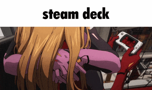 Steam Deck Asuka GIF - Steam Deck Asuka Evangelion GIFs