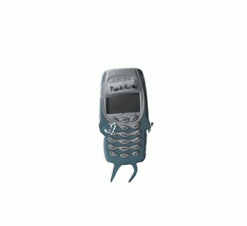 a cell phone with the words fuck face written on the screen
